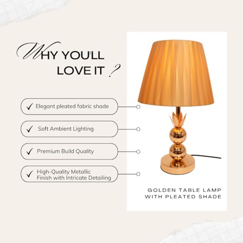 ELARE Crystal Shine Designer Lamp for Hotel Bedroom