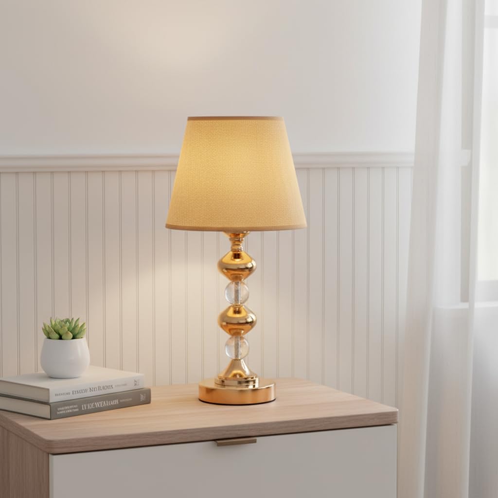 ELARE Crystal Shine Designer Lamp for Hotel Bedroom