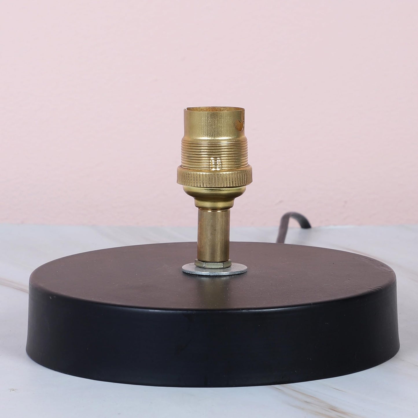 tu casa Table Lamp, Night Lamp for Bedroom, Decoration Bedside Lamp, Metal Table Lamp with Satin Shade| Nightstand Lamps for Bedroom, Living Room, Gift| Home Decor Items