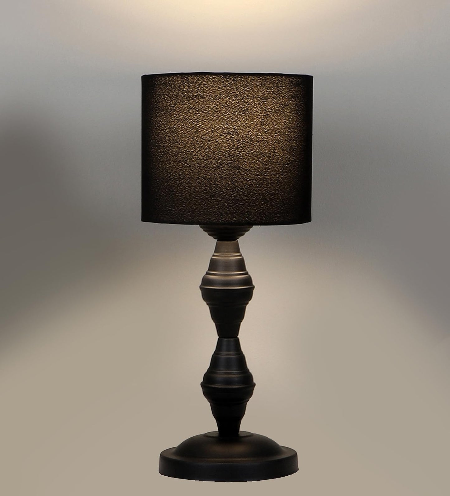 tu casa Table Lamp, Night Lamp for Bedroom, Decoration Bedside Lamp, Metal Table Lamp with Satin Shade| Nightstand Lamps for Bedroom, Living Room, Gift| Home Decor Items