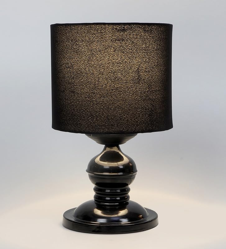 tu casa Table Lamp, Night Lamp for Bedroom, Decoration Bedside Lamp, Metal Table Lamp with Satin Shade| Nightstand Lamps for Bedroom, Living Room, Gift| Home Decor Items