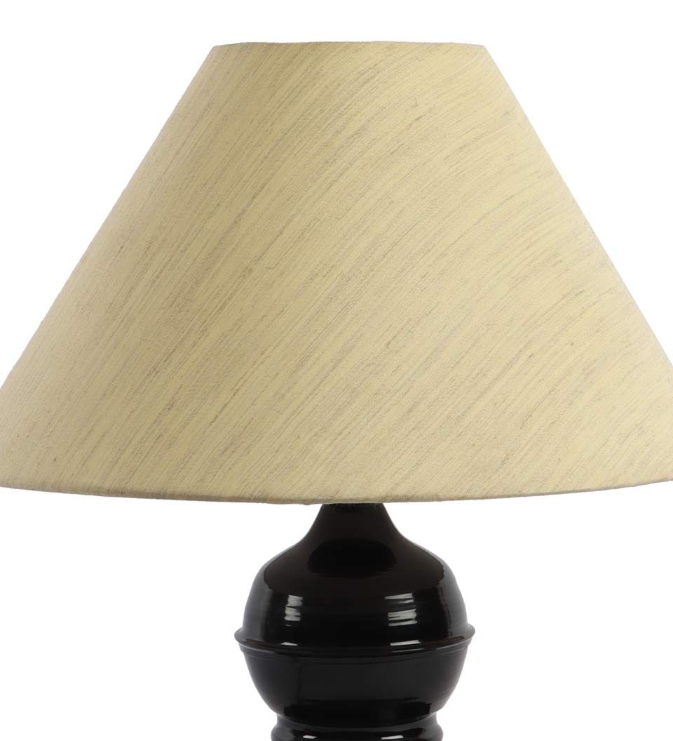 tu casa Table Lamp, Night Lamp for Bedroom, Decoration Bedside Lamp, Metal Table Lamp with Satin Shade| Nightstand Lamps for Bedroom, Living Room, Gift| Home Decor Items