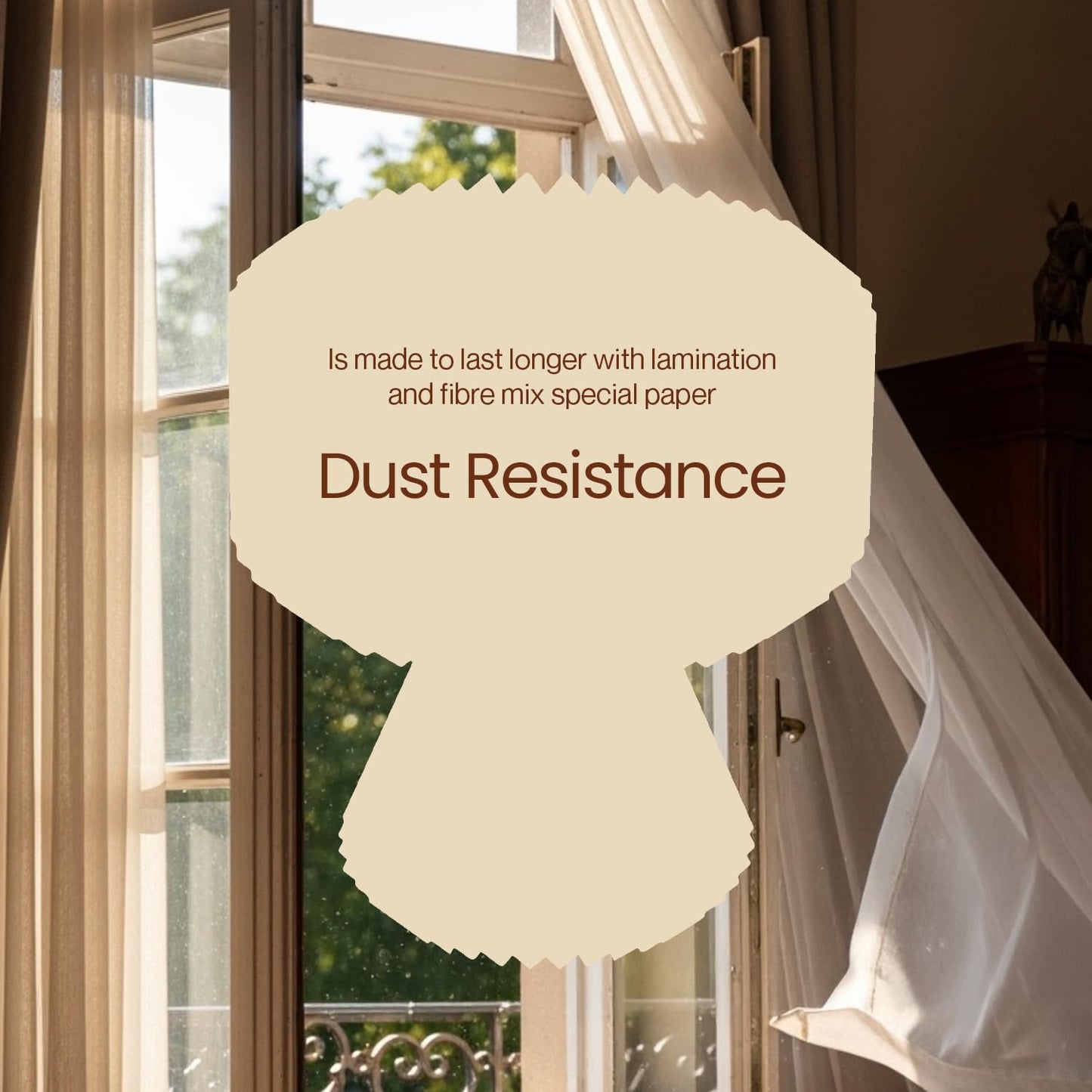 FIG Living Ori Table Lamp for Living Room Decoration, Bedroom, Study and Gifting | 32 cm Tall Origami Design Lampshade | Premium Laminated Paper - Dust and Water Resisant | Ambient Night Lamp