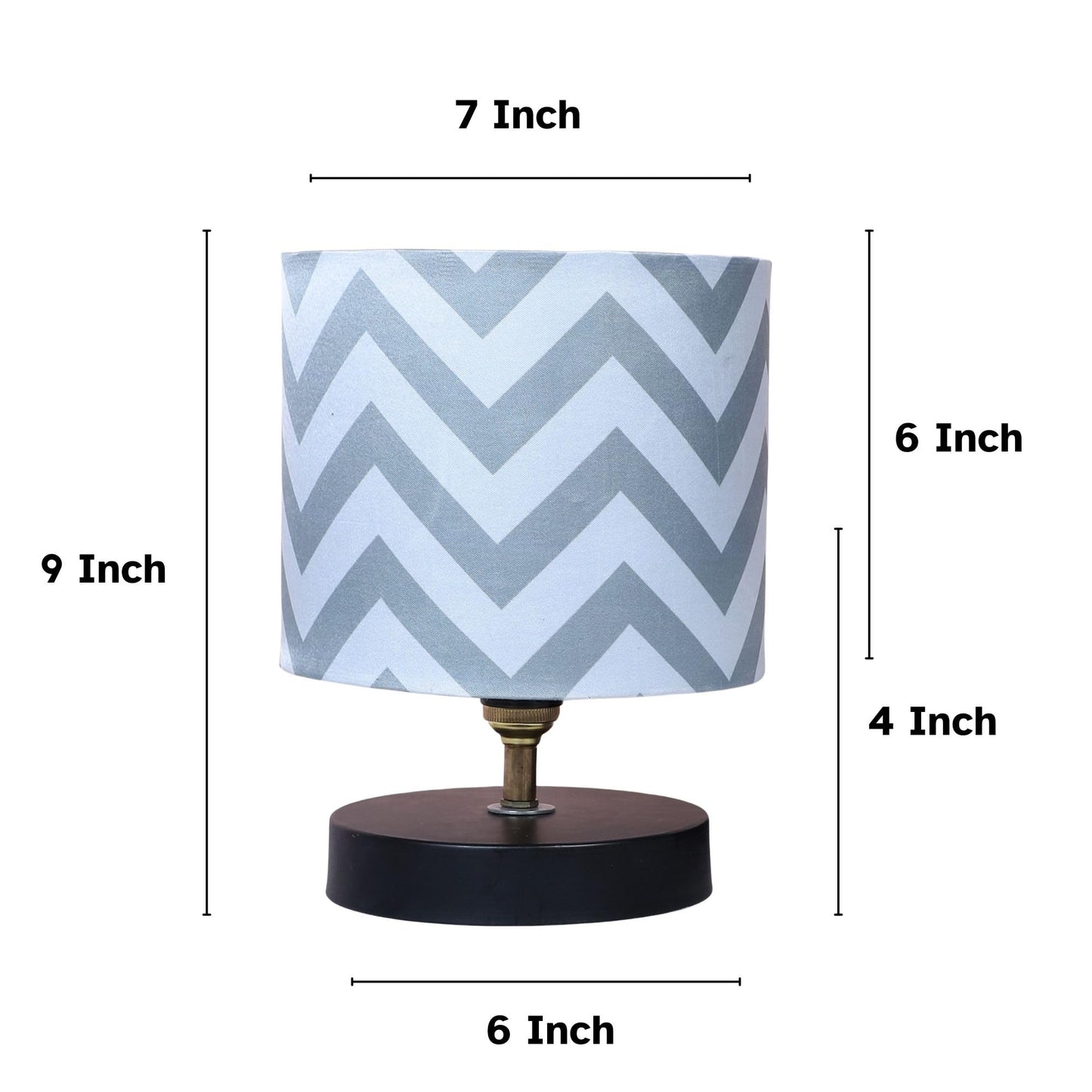 tu casa Table Lamp, Night Lamp for Bedroom, Decoration Bedside Lamp, Metal Table Lamp with Satin Shade| Nightstand Lamps for Bedroom, Living Room, Gift| Home Decor Items